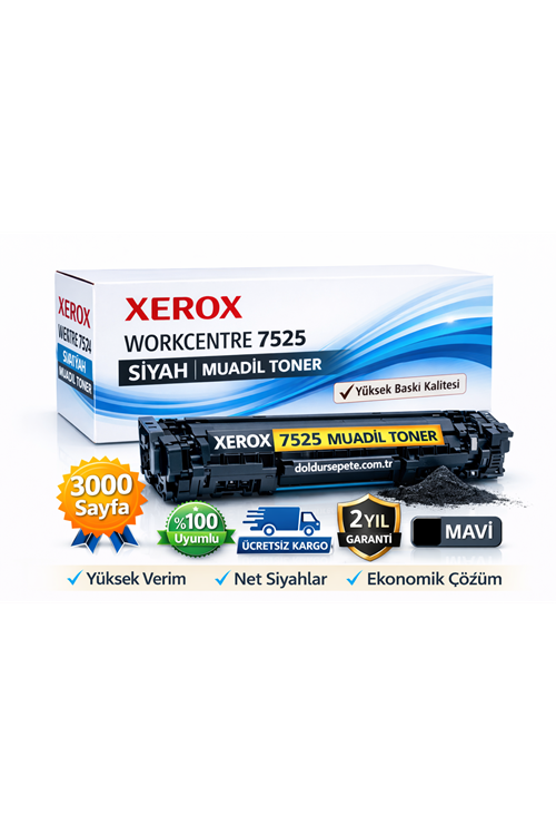 Xerox WorkCentre 7525 Uyumlu Siyah Toner Kartuş