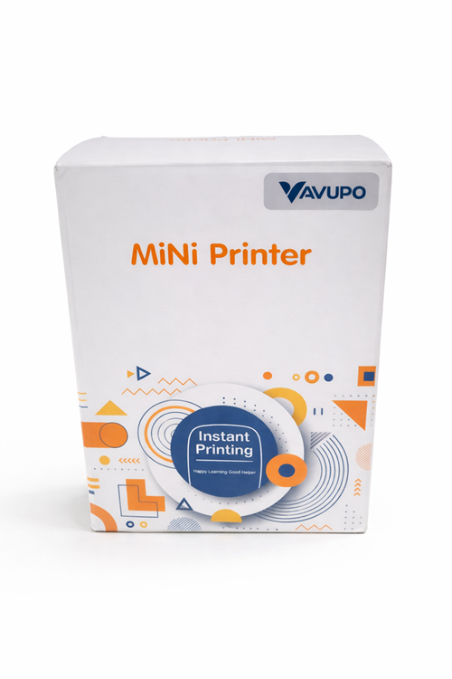 Vavupo Mini Printer Taşınabilir Termal Yazıcı - Kablosuz Bluetooth Cep Yazıcısı