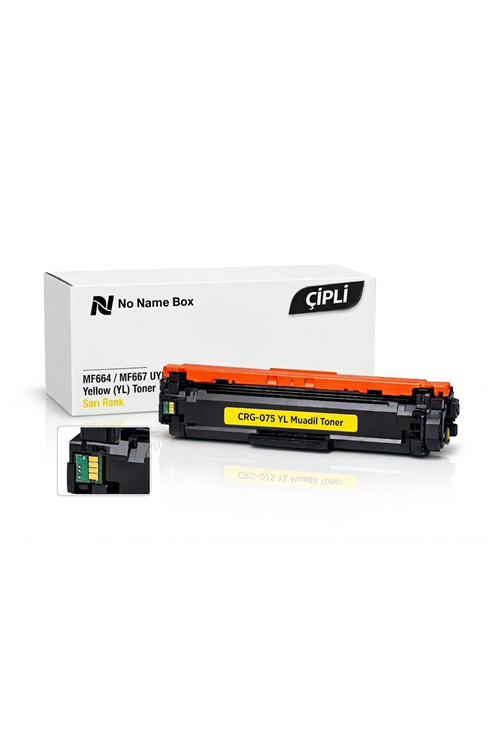 Canon CRG-075 Sarı (Yellow) Muadil Toner - Çipli (MF664 / MF667)