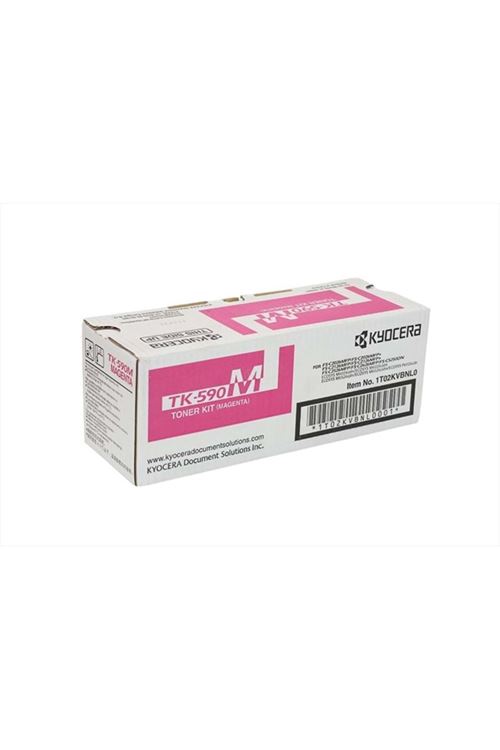 Kyocera TK-590M Kırmızı (Magenta) Orijinal Toner (100g) - ECOSYS M6026 / M6526 / FS-C2026 / C2126 / C2526 / C5250 Uyumlu