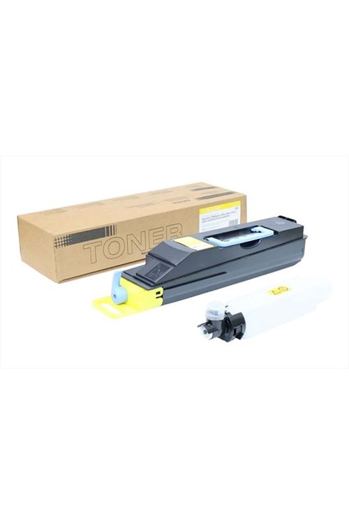 Kyocera TK-855Y Sarı (Yellow) Muadil Toner (Made in USA) - TASKalfa 400ci / 500ci / 552ci Uyumlu - 465g