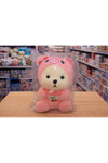 Sevimli Ayıcık Peluş Oyuncak – Pembe Kostümlü Peluş Oyuncak